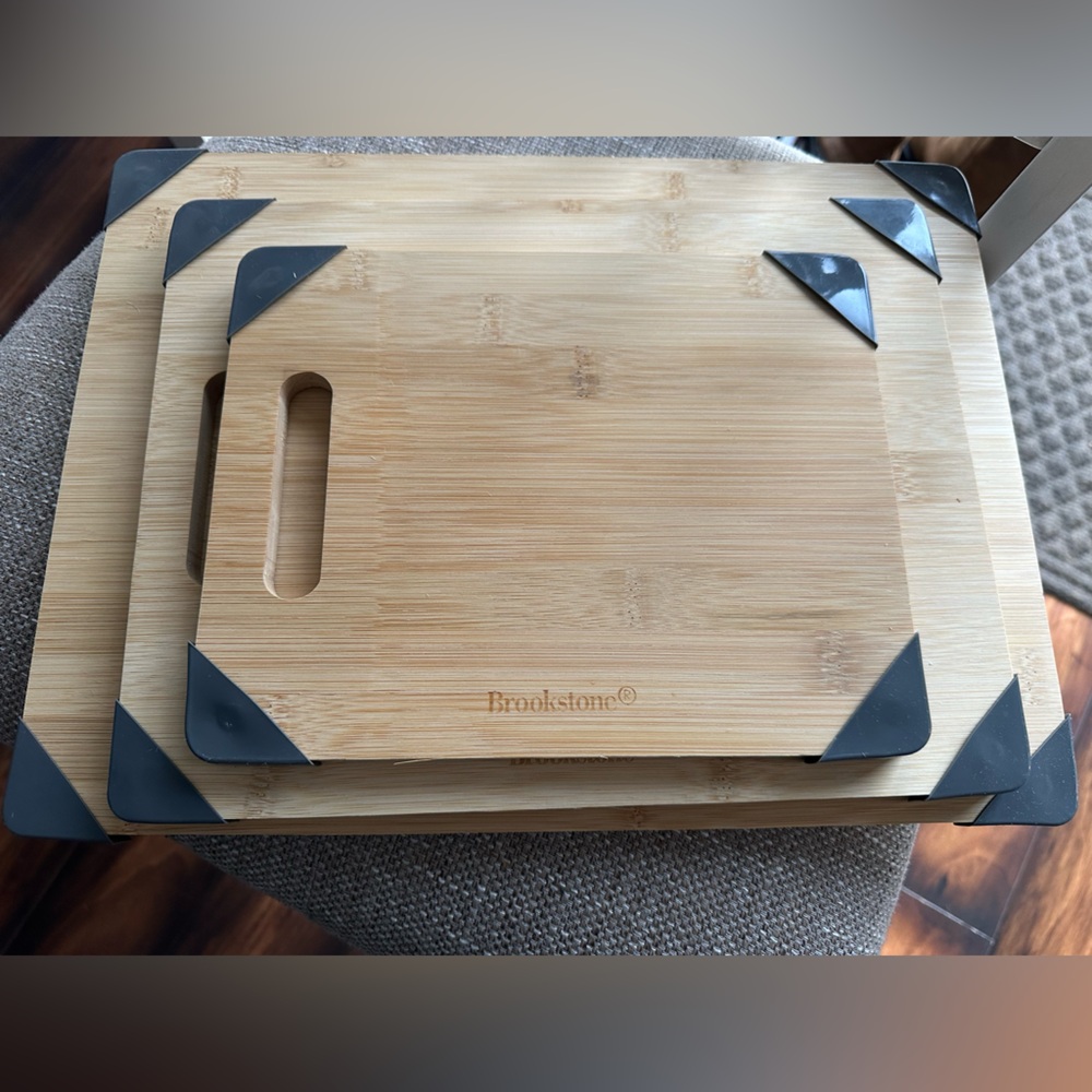 Brand new, Never Used Brookstone Bamboo Cutting Boards
